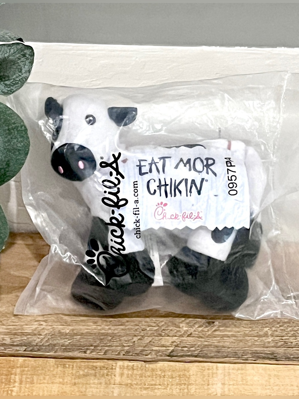 Chick-fil-A Eat Mor Chikin Plush Cow Promo Stuffed Animal New Sealed